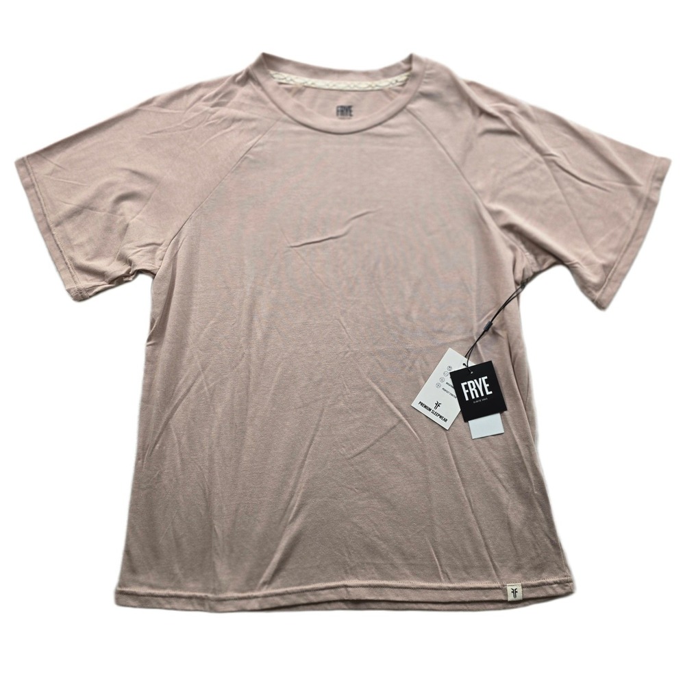 Frye‎ Sleepwear Shirt Mens Medium Sand Tan Jersey Stretch Premium Pajama Top NEW